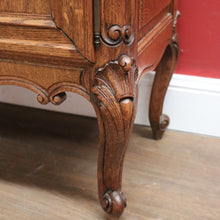 Load image into Gallery viewer, x SOLD Antique French Oak and Glass Single Door China Cabinet, Display Cupboard or Bookcase. B11898