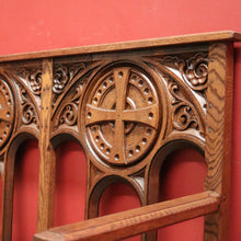 Load image into Gallery viewer, x SOLD Antique French Oak Hall Seat, Lift Lid Blanket Box Hall Chair Bench or Settee. B11906