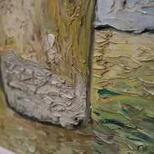 Load image into Gallery viewer, Framed Oil on Canvas, Sunflowers in a Vase, in the Style of Van Gogh, Gold Frame. B11685