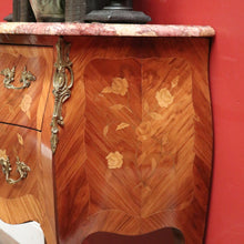 Load image into Gallery viewer, x SOLD Antique French Chest of Drawers or Hall Cabinet with a Marble Top and Brass Handles. B11975