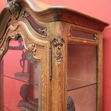 Load image into Gallery viewer, x SOLD Antique French Oak and Glass Single Door China Cabinet, Display Cupboard or Bookcase. B11898