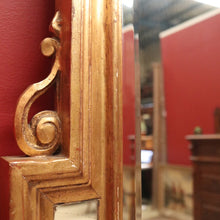 Load image into Gallery viewer, x SOLD Grand Antique French Gilt Mirror with Feather Detail to the Top, Bevelled Mirror. B11347