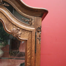 Load image into Gallery viewer, x SOLD Antique French Oak and Glass Single Door China Cabinet, Display Cupboard or Bookcase. B11898