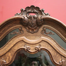 Load image into Gallery viewer, x SOLD Antique French Oak and Glass Single Door China Cabinet, Display Cupboard or Bookcase. B11898