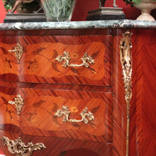 Load image into Gallery viewer, x SOLD Antique French Mahogany and Marble Top Chest of Drawers, Hall Cabinet, Chest. B11331