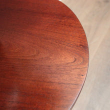 Load image into Gallery viewer, x SOLD Antique Australian Cedar Wine Table or Side, Lamp Table with a Tapered Pedestal. B11980