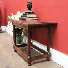 Load image into Gallery viewer, x SOLD Antique French Side Table, or Lamp Table or Stool, French Milking Stool, Stretcher Base. B11852