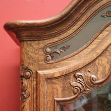 Load image into Gallery viewer, x SOLD Antique French Oak and Glass Single Door China Cabinet, Display Cupboard or Bookcase. B11898