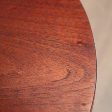 Load image into Gallery viewer, x SOLD Antique Australian Cedar Wine Table or Side, Lamp Table with a Tapered Pedestal. B11980