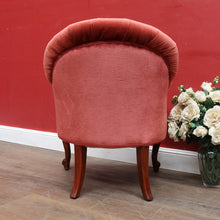 Load image into Gallery viewer, Antique Australian Cedar Button Back Armchair, Library Chair with Carved Frame. B13140