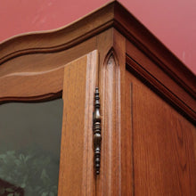 Load image into Gallery viewer, x SOLD Antique French Oak China Cabinet, Single Door Display Cupboard, Glass Shelves. B11551
