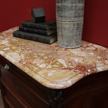 Load image into Gallery viewer, x SOLD Antique French Walnut Brass and Marble Lingerie Chest, 7 Drawer Chest of Drawers, B11545