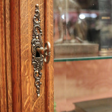Load image into Gallery viewer, x SOLD Antique French Oak and Glass Single Door China Cabinet, Display Cupboard or Bookcase. B11898