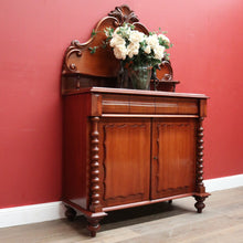 Load image into Gallery viewer, Antique Australian Cedar Single-Drawer Sideboard Chiffonier, or Hall Cabinet. B11792