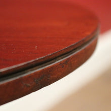 Load image into Gallery viewer, x SOLD Antique Australian Cedar Wine Table or Side, Lamp Table with a Tapered Pedestal. B11980