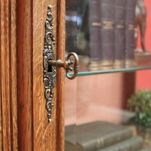 Load image into Gallery viewer, x SOLD Antique French Oak and Glass Single Door China Cabinet, Display Cupboard or Bookcase. B11898