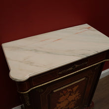 Load image into Gallery viewer, x SOLD French Louis XIV Style Pier Cabinet, Hall Cabinet, Marble Top Bookcase China Cabinet. B11868