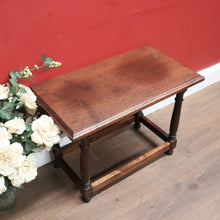 Load image into Gallery viewer, x SOLD Antique French Side Table, or Lamp Table or Stool, French Milking Stool, Stretcher Base. B11852
