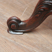 Load image into Gallery viewer, SOLD Antique Australian Cedar Piano Stool, Button Seated Blue Velvet Swivel Stool. B11770