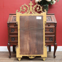 Load image into Gallery viewer, x SOLD Grand Antique French Gilt Mirror with Feather Detail to the Top, Bevelled Mirror. B11347