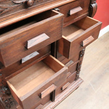 Load image into Gallery viewer, x SOLD Antique French Oak Double Chest of Drawers, Lockable File Cabinet Office Cupboard. B12057