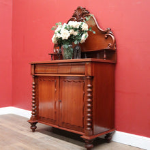 Load image into Gallery viewer, Antique Australian Cedar Single-Drawer Sideboard Chiffonier, or Hall Cabinet. B11792