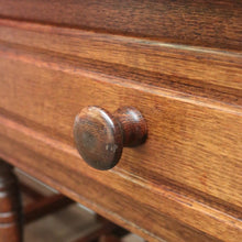 Load image into Gallery viewer, x SOLD Pair of Vintage French Lamp Tables or Bedside Table, with Single drawer, turned legs and reeding. B11842