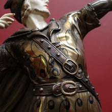 Load image into Gallery viewer, x SOLD Antique French Art Deco Bronze and Marble Base Statue Robin Hood, circa 1930. B11302