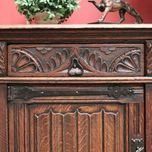 Load image into Gallery viewer, x SOLD Antique French Oak Sideboard, Three Door, Three Drawer Gothic Sideboard, Hall Cabinet. B11476