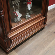 Load image into Gallery viewer, x SOLD Antique French Walnut Church-Inspired China Cabinet or Bookcase Cupboard B11916