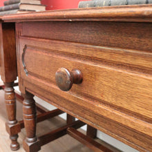 Load image into Gallery viewer, x SOLD Pair of Vintage French Lamp Tables or Bedside Table, with Single drawer, turned legs and reeding. B11842