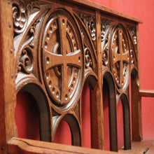 Load image into Gallery viewer, x SOLD Antique French Oak Hall Seat, Lift Lid Blanket Box Hall Chair Bench or Settee. B11906