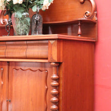 Load image into Gallery viewer, Antique Australian Cedar Single-Drawer Sideboard Chiffonier, or Hall Cabinet. B11792
