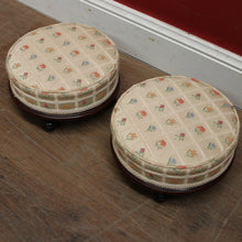 Load image into Gallery viewer, x SOLD A Pair of Antique Australian Cedar and Fabric Footstools, Prayer Kneelers. B11787