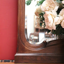 Load image into Gallery viewer, x SOLD Antique French Oak and Bevelled Edge Wall Mirror, Mantel Mirror, Dressing Mirror. B11837