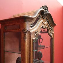 Load image into Gallery viewer, x SOLD Antique French Oak and Glass Single Door China Cabinet, Display Cupboard or Bookcase. B11898