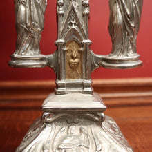 Load image into Gallery viewer, x SOLD Antique French Crucifix, Silver Plate Home Worship Christ on Cross, Jesus Figural. Religion. B11532