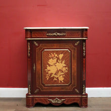 Load image into Gallery viewer, x SOLD French Louis XIV Style Pier Cabinet, Hall Cabinet, Marble Top Bookcase China Cabinet. B11868