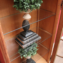 Load image into Gallery viewer, x SOLD Antique French Oak China Cabinet, Single Door Display Cupboard, Glass Shelves. B11551