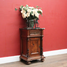 Load image into Gallery viewer, x SOLD Antique French Hall or Side Cabinet, Walnut, Burr Walnut and Marble Lamp Table. B11695