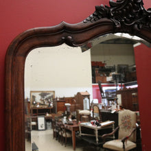 Load image into Gallery viewer, x SOLD Antique French Oak and Bevelled Edge Wall Mirror, Mantel Mirror, Dressing Mirror. B11837