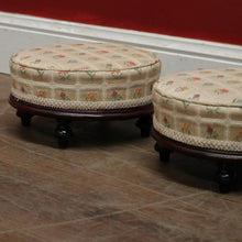 Load image into Gallery viewer, x SOLD A Pair of Antique Australian Cedar and Fabric Footstools, Prayer Kneelers. B11787