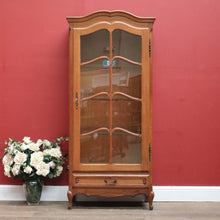 Load image into Gallery viewer, x SOLD Antique French Oak China Cabinet, Single Door Display Cupboard, Glass Shelves. B11551