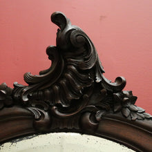 Load image into Gallery viewer, x SOLD Antique French Oak and Bevelled Edge Wall Mirror, Mantel Mirror, Dressing Mirror. B11837