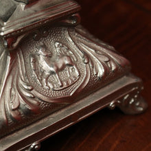 Load image into Gallery viewer, x SOLD Antique French Crucifix, Silver Plate Home Worship Christ on Cross, Jesus Figural. Religion. B11532