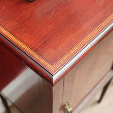 Load image into Gallery viewer, x SOLD Antique French Mahogany Bedside Cabinets or Side Table, Lamp or Hall Cupboards. B11895