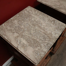 Load image into Gallery viewer, x SOLD Antique French Oak and Marble Bedside Cabinets or Lamp Cupboard, Side Tables. B11923