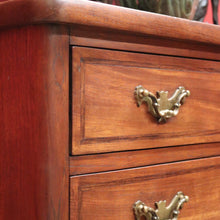 Load image into Gallery viewer, x SOLD Antique French Two Drawer Hall Table, Side or Lamp Table with Music Lyre Pedestal. B11499