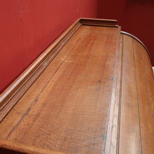 Load image into Gallery viewer, x SOLD Antique English Roll Top Desk or Barrel Top Desk, Pedestal Office Desk, Leather. B11534