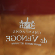 Load image into Gallery viewer, x SOLD French Glass Champagne Bucket, Champagne De Venoge, Depuis 1837, signed France to the base. B11922